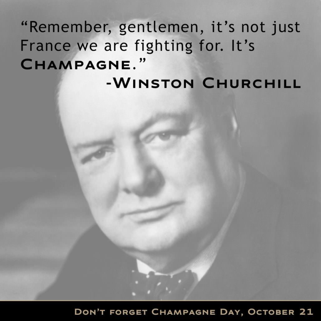 Churchill and his famous quip on Champagne