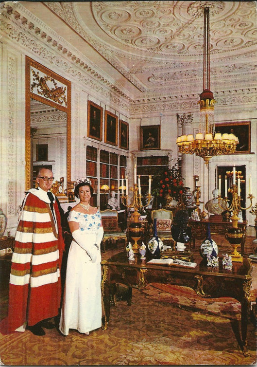 The Duke and Duchess in their regalia
