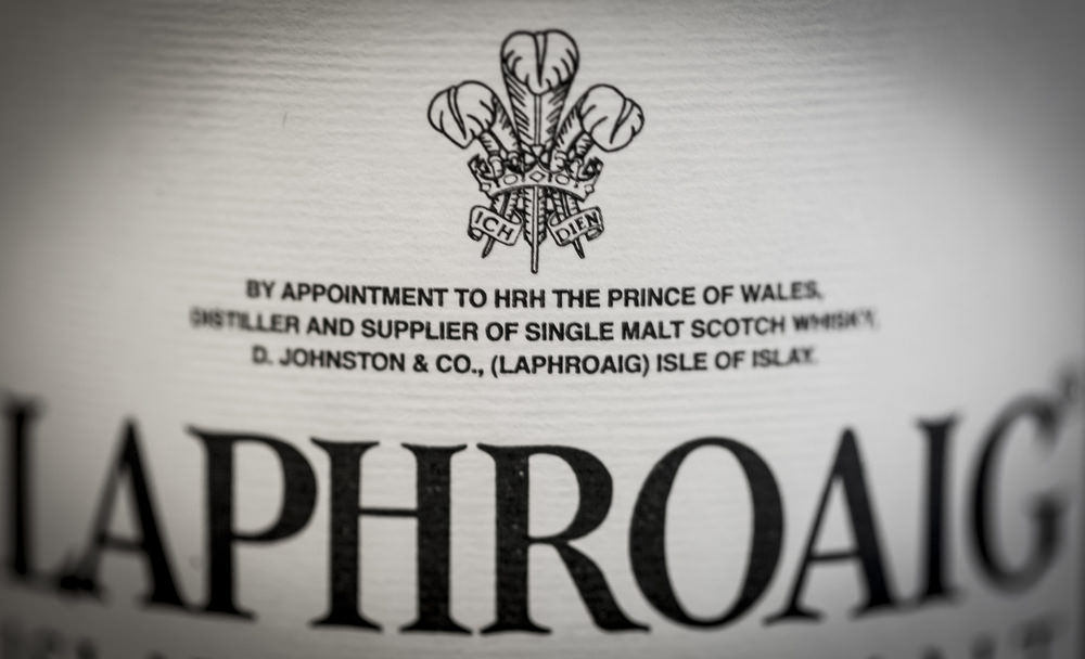 The Prince of Wales Warrant to Laphroaig Single Malt Scotch Whisky