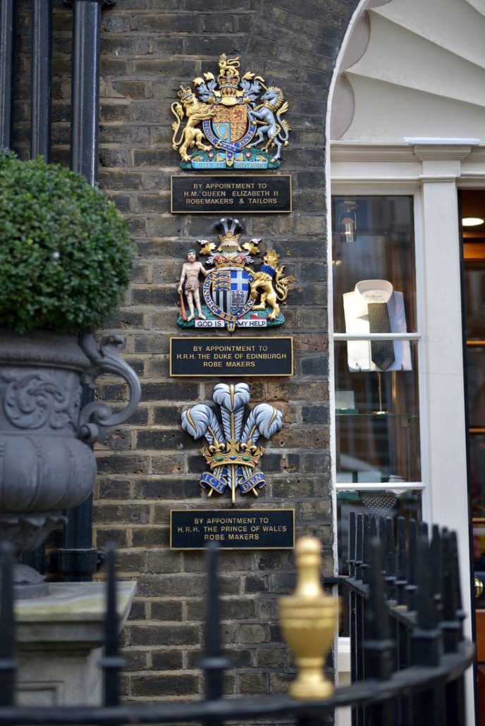 The seals of the extant three royal warrant granters