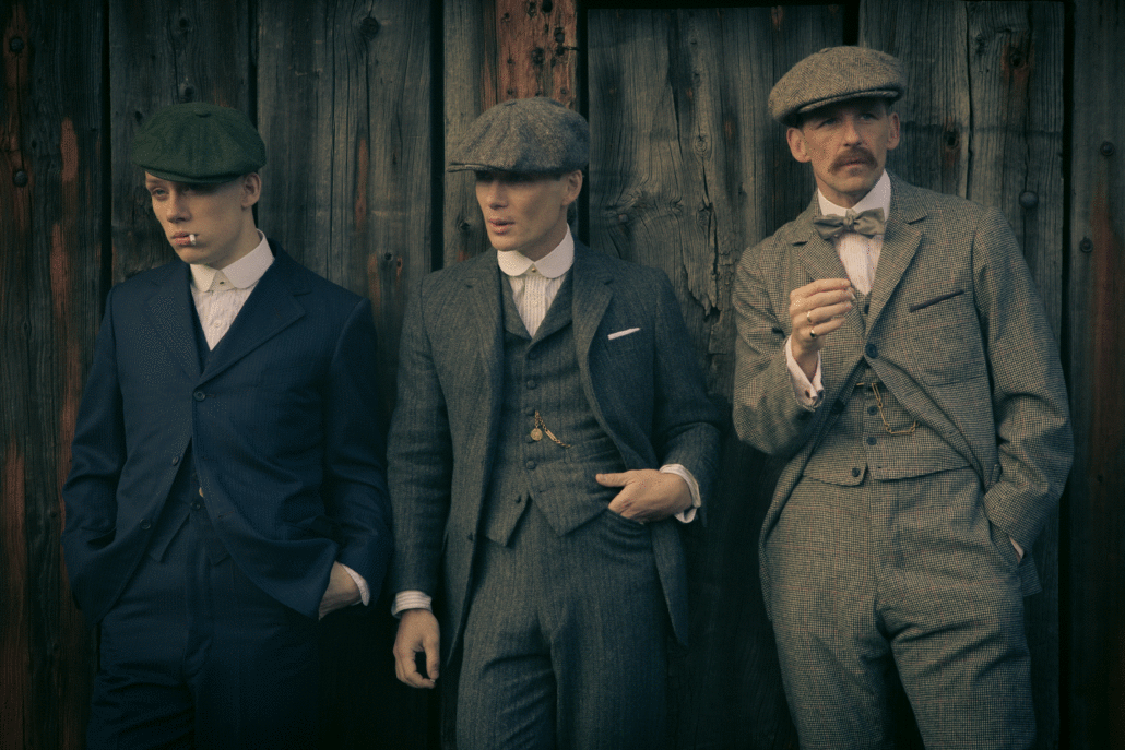 You can see lots of 8-panel newsboy caps in Peaky Blinders