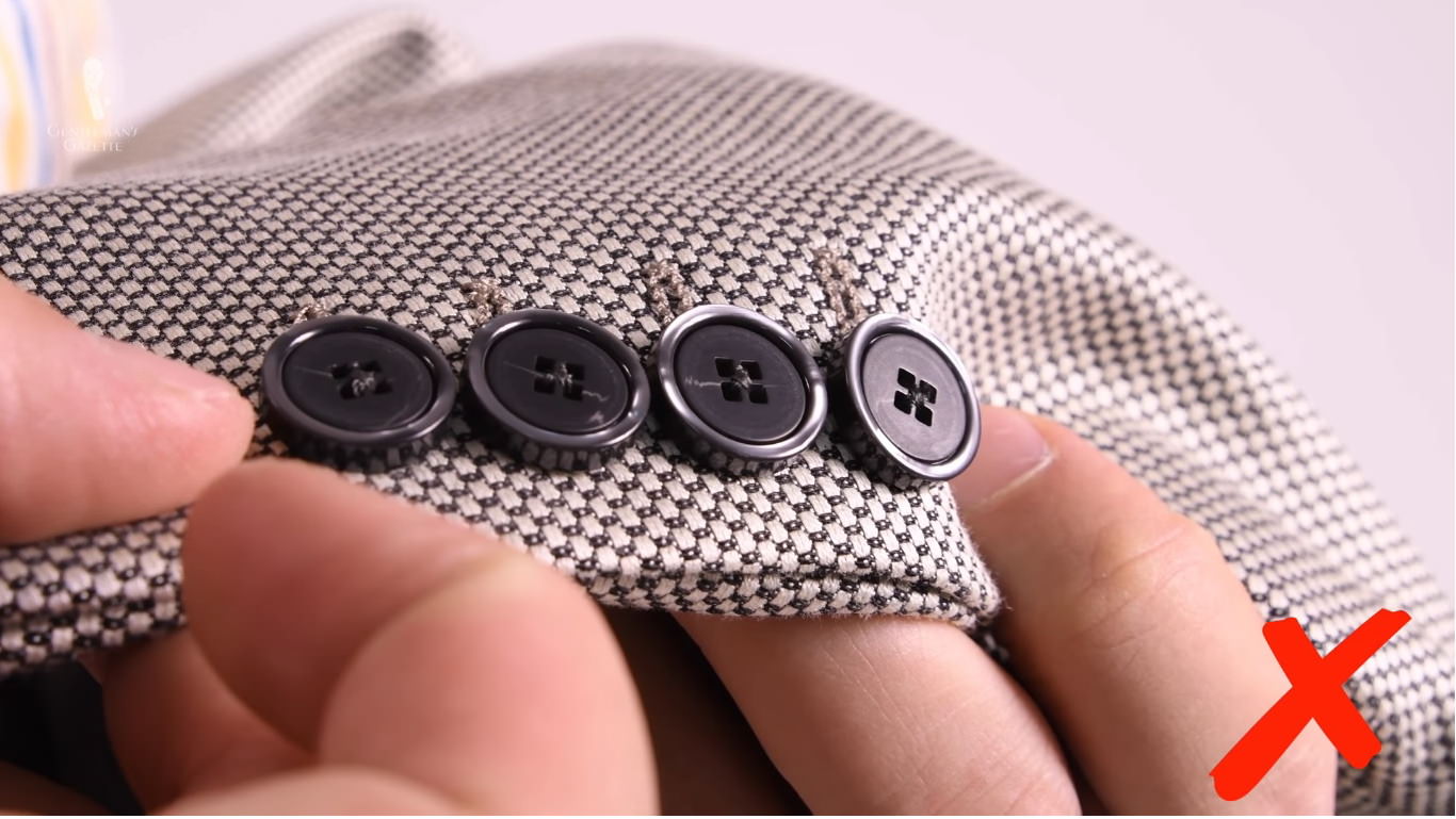 Cheap contrasting plastic buttons