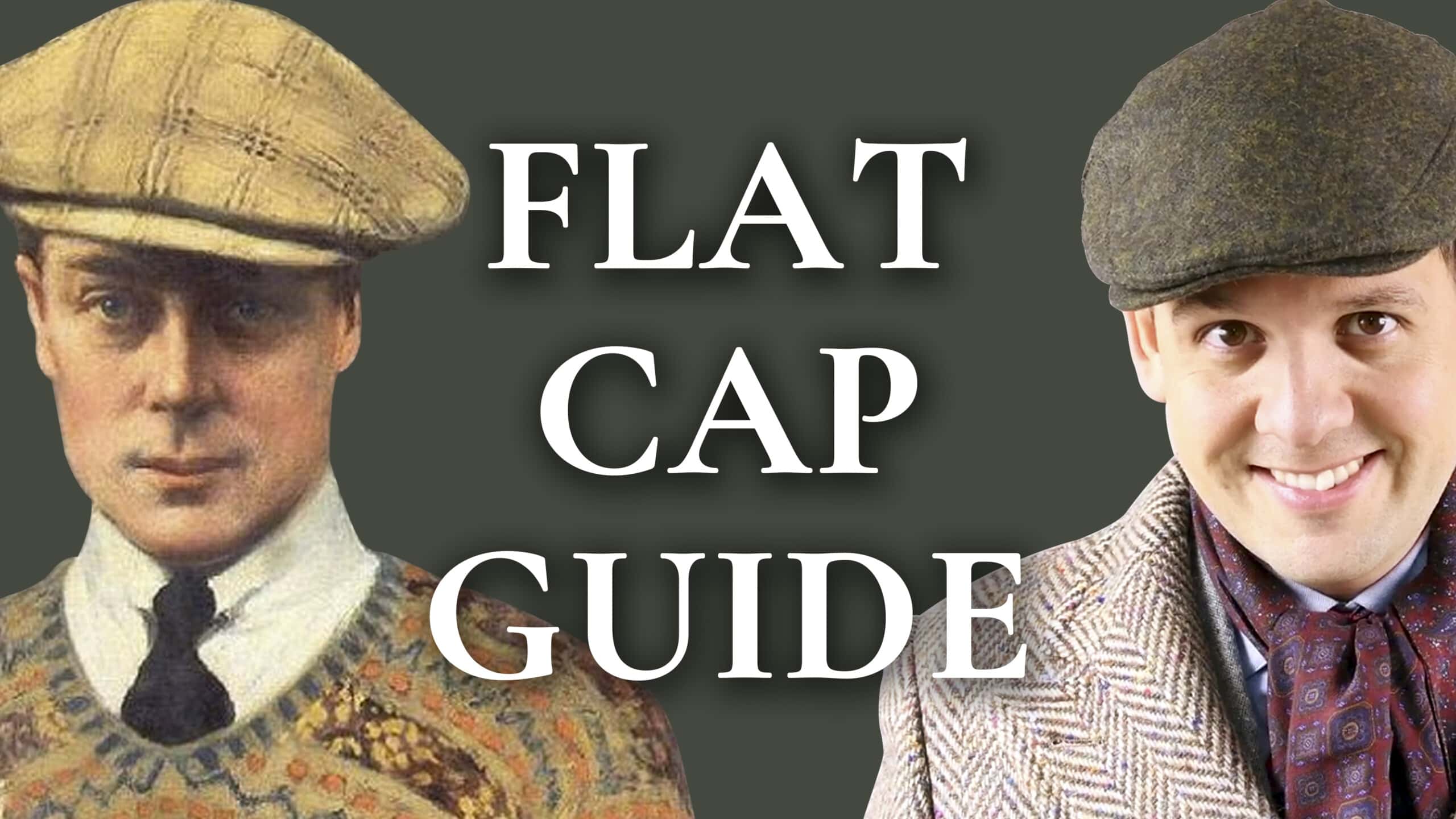 Style Flat Newspaper & Hat Cap Guide Boy
