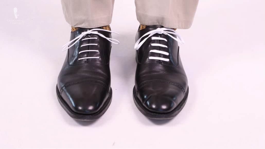 White White round and flat Shoelaces by Fort Belvedere
