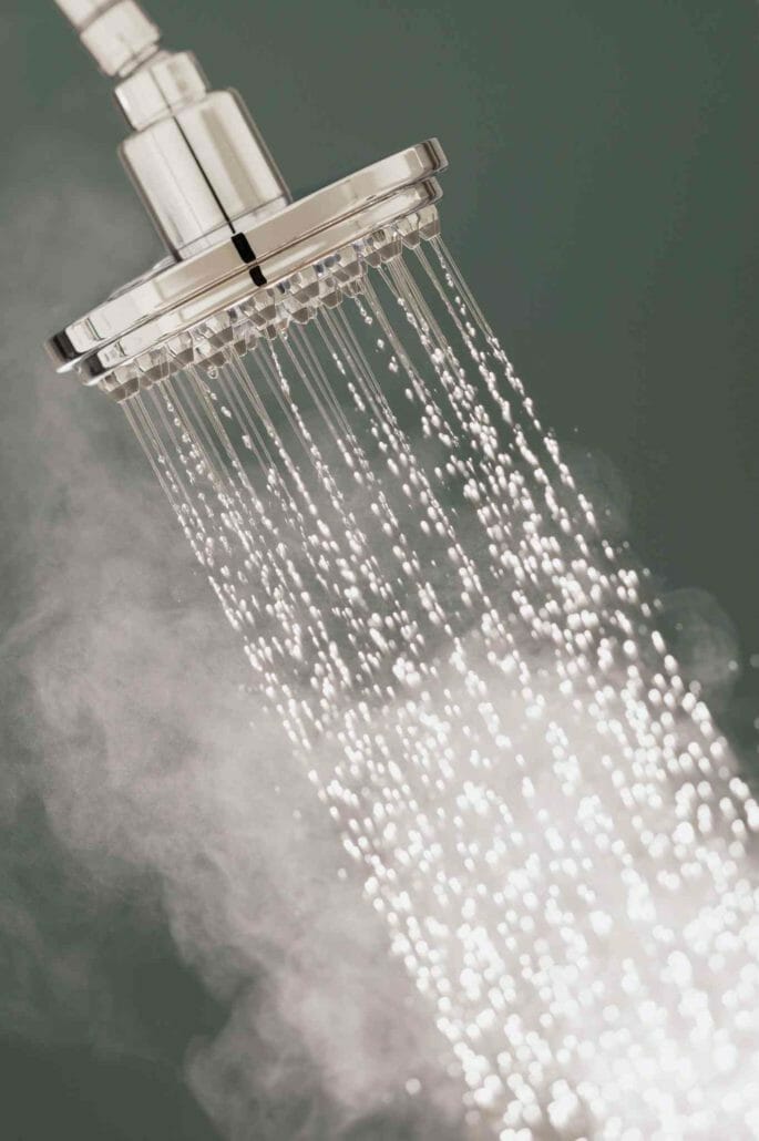 Avoid steaming hot water - it is not beneficial for the hair and scalp