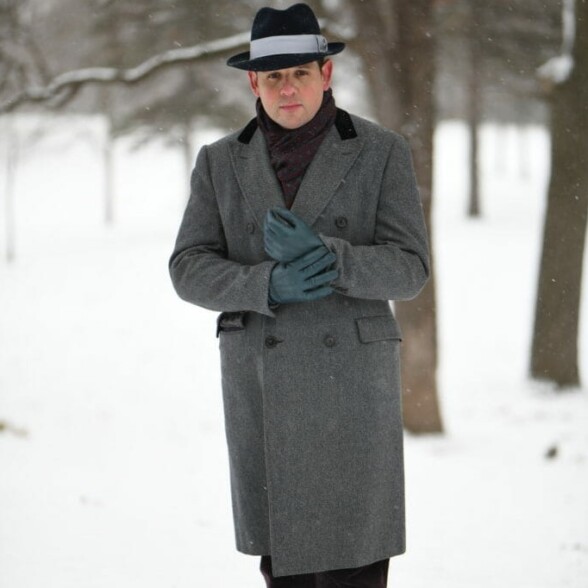 A gray overcoat works with any kind of suit