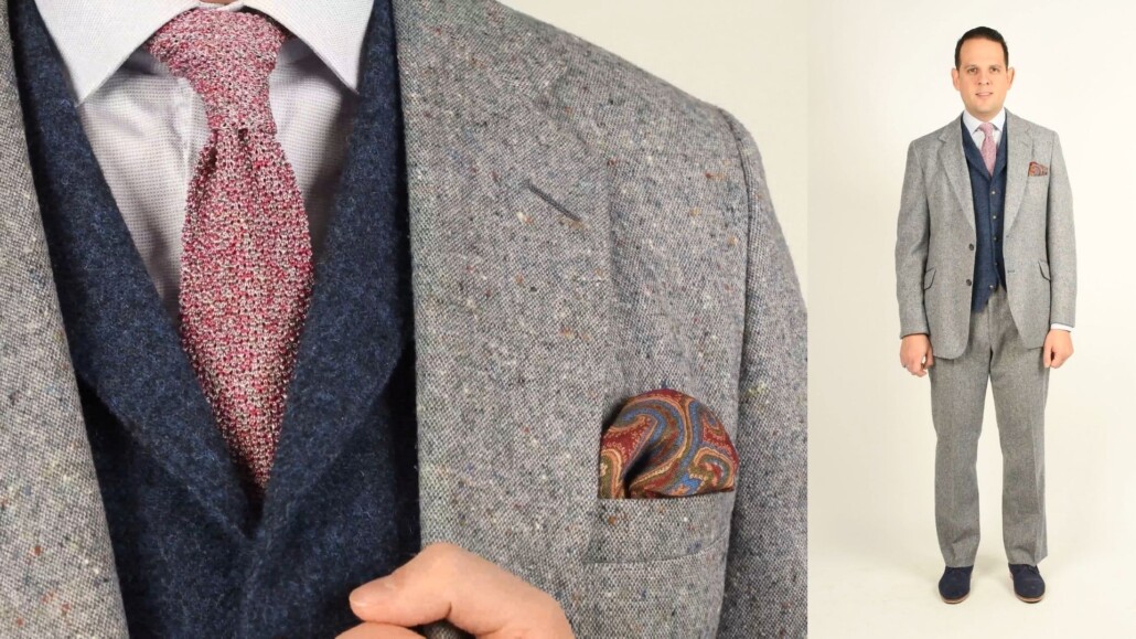 A vintage tweed suit that Raphael acquired not too long ago.