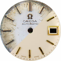 A dial restoration should respect the original design