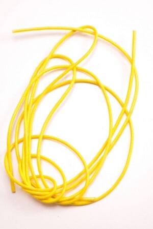 Rich Yellow Shoelaces Round - Waxed Cotton Dress Shoe Laces