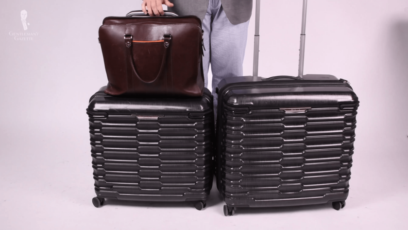 Sven Raphael's Samsonite polycarbonate luggages