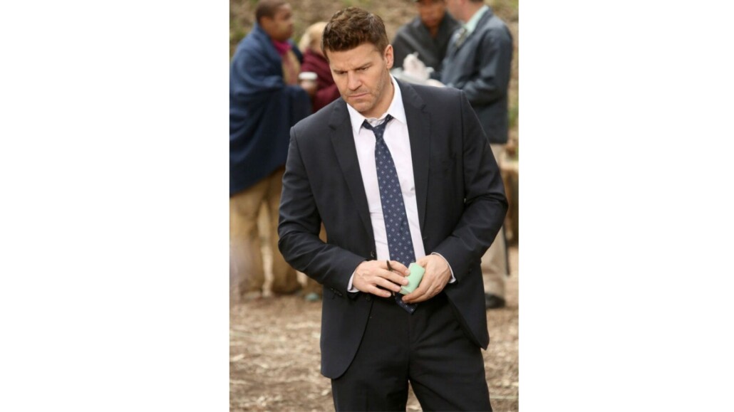 FBI agent Seely Booth, on the TV show Bones, often wore his top shirt button open with a loosened tie.