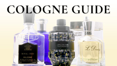 A selection of gentlemen's fragrances, and/or colognes.