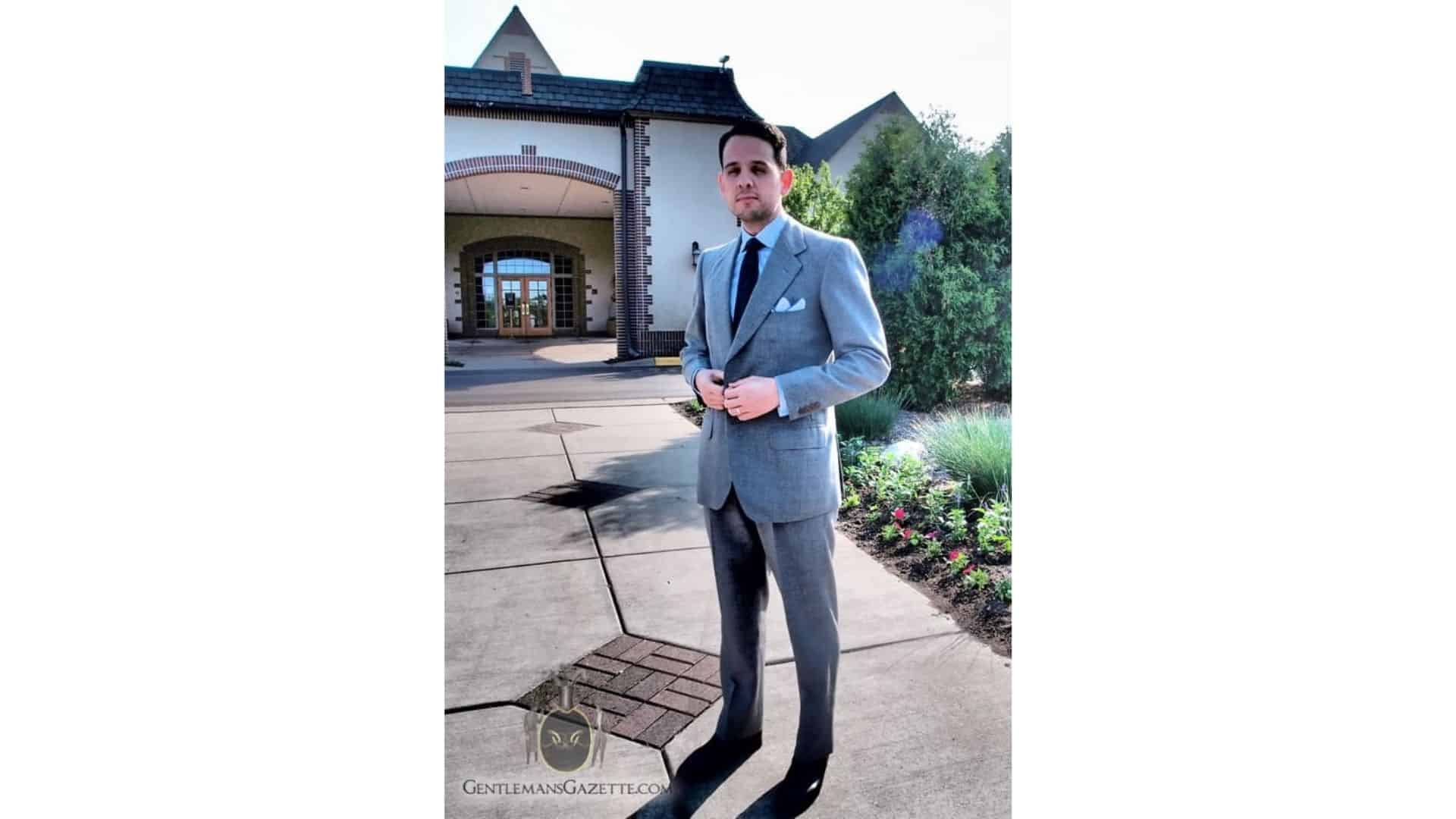 Fresco Suit Mid Grey