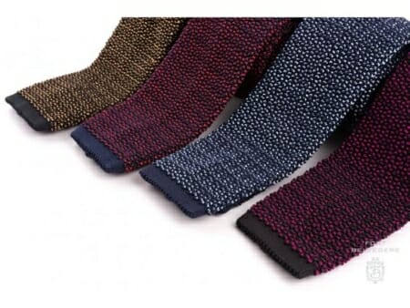 A collection of knit ties 