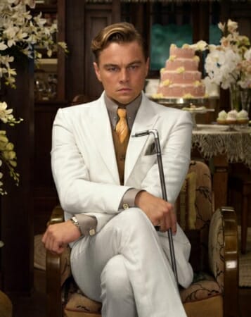 Photo of Leonardo di Caprio as Jay Gatsby
