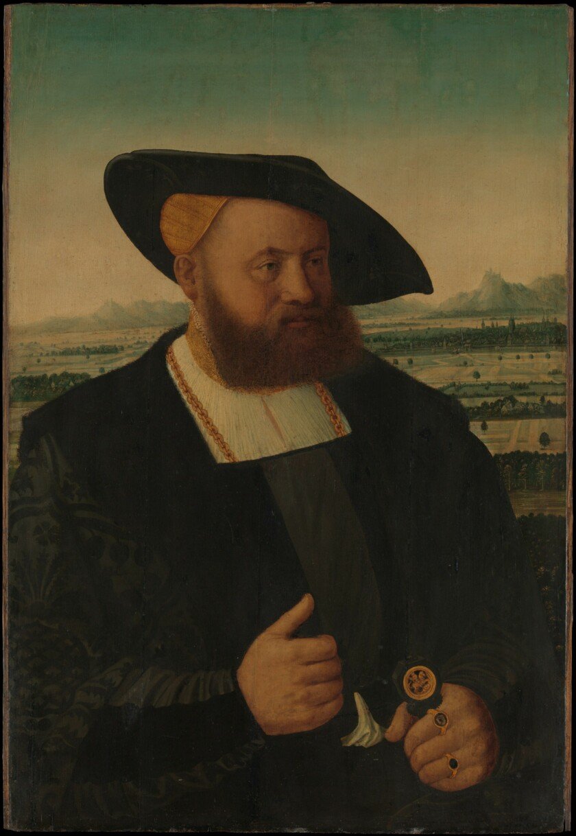 Photo of the painting Portrait of a Man with a Moors Head on His Signet Ring