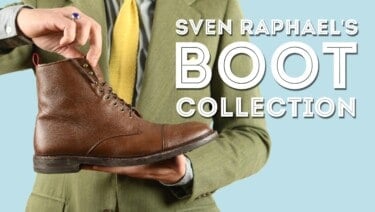 Raphael's brown boot from Allen Edmonds