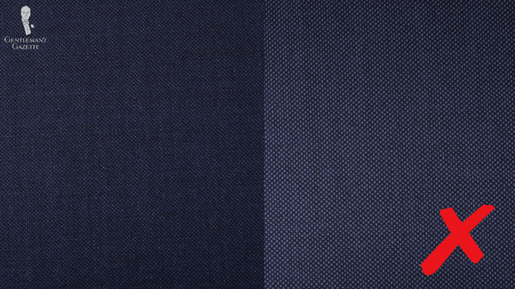 A Suit Is Never Made Out Of Different Fabrics A suit is never made out of different fabrics