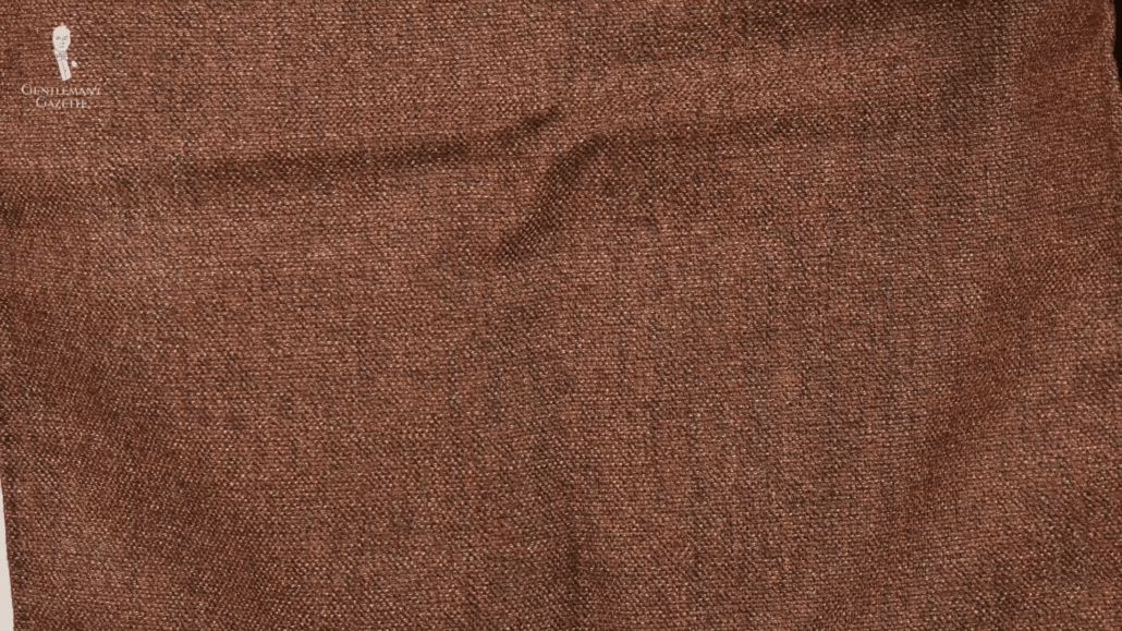 Brown vintage fabric pocket square