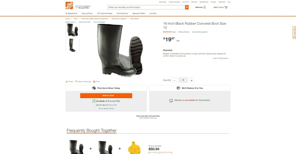 Home Depot boots you can get for a lot less