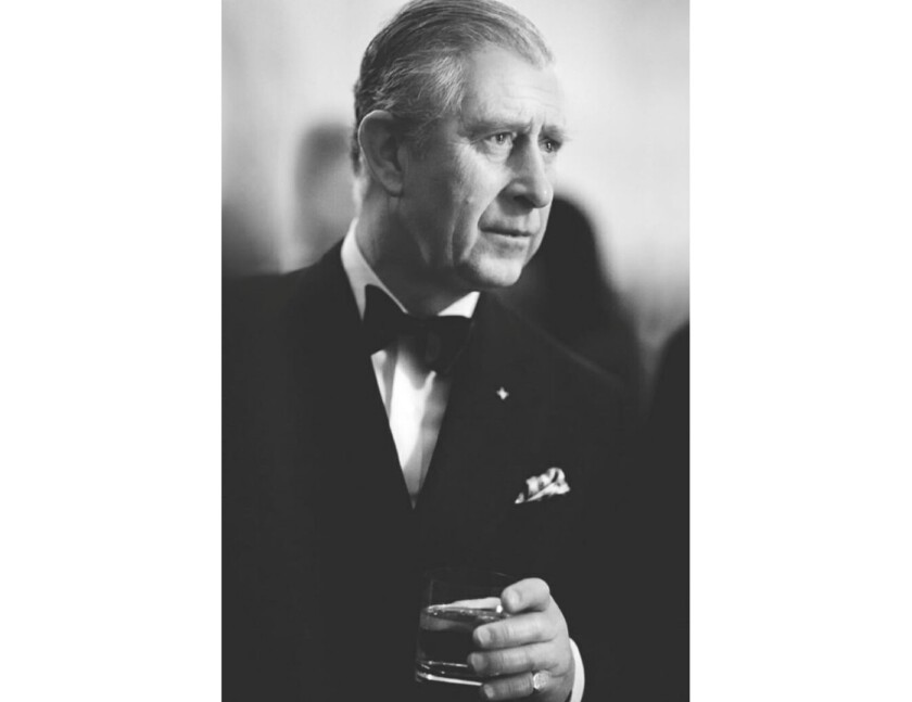 Prince Charles in Black Tie with Signet Ring