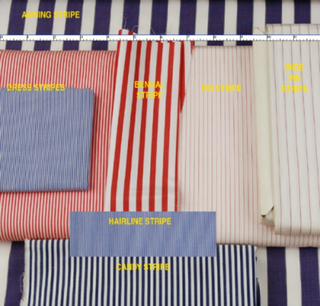 Common Types of Stripes in Menswear