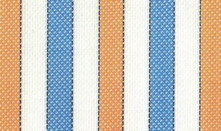 An example of alternating stripes in blue and orange (with black outline).
