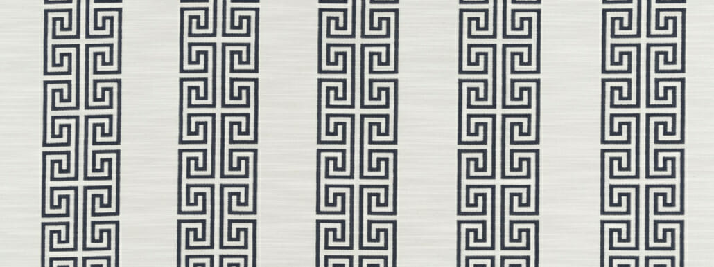 An example of Grecian stripes in grey.