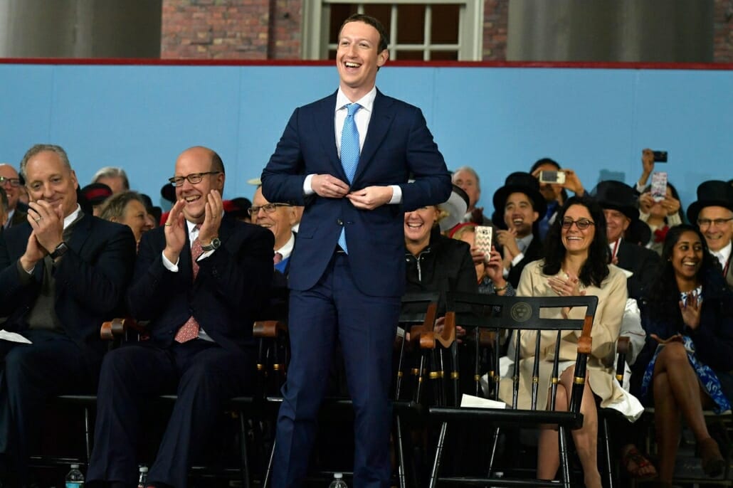 Mark Zuckerberg in a suit