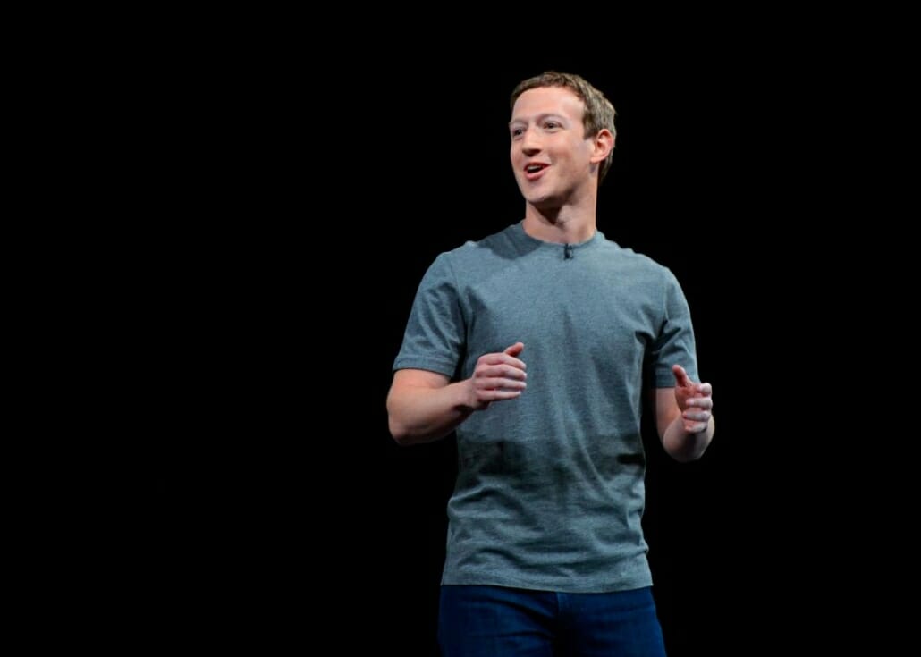 Mark Zuckerberg in a t-shirt