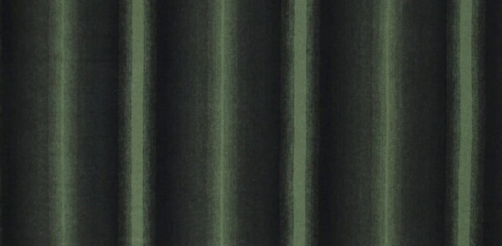 An example of ombré stripes; a green gradient on a black background.