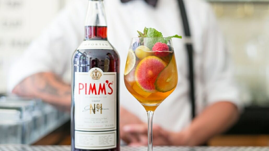 Enjoy a classic Pimm's Cup in the heat