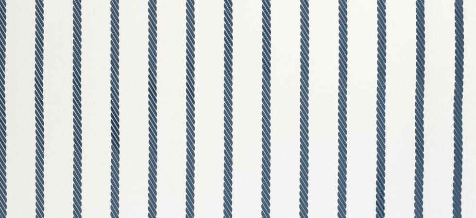 An example of what might be called a "rope stripe," in teal.