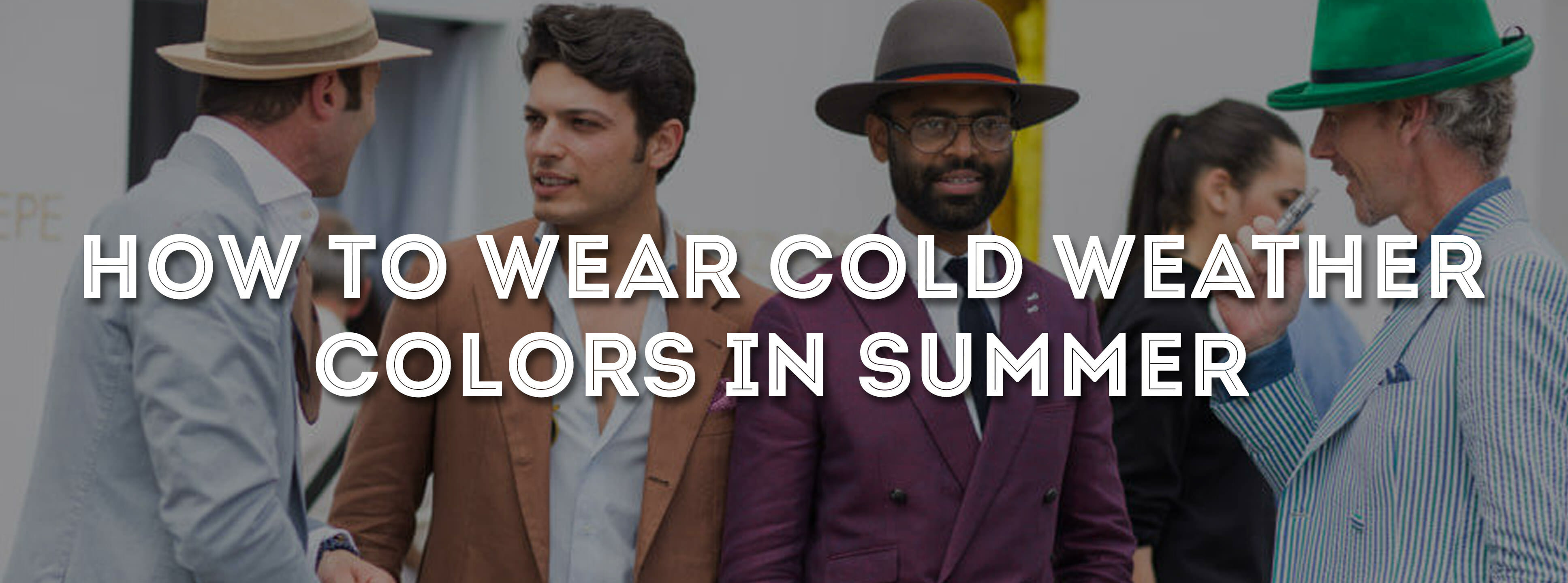 how to wear cold weather colors in summer