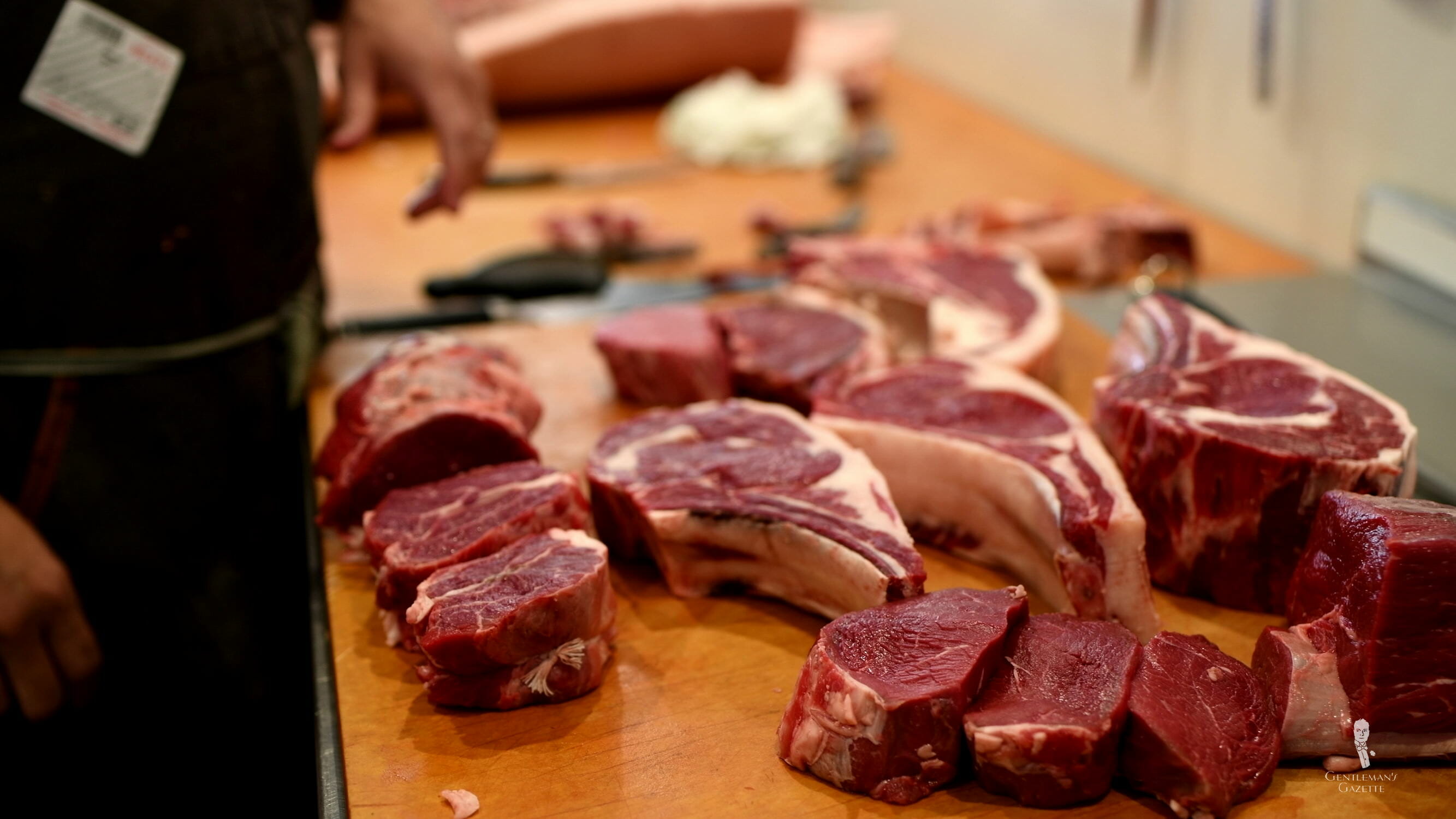 Beautiful steak cuts at Lowry Hill Meats - a local butcher shop in Minneapolis