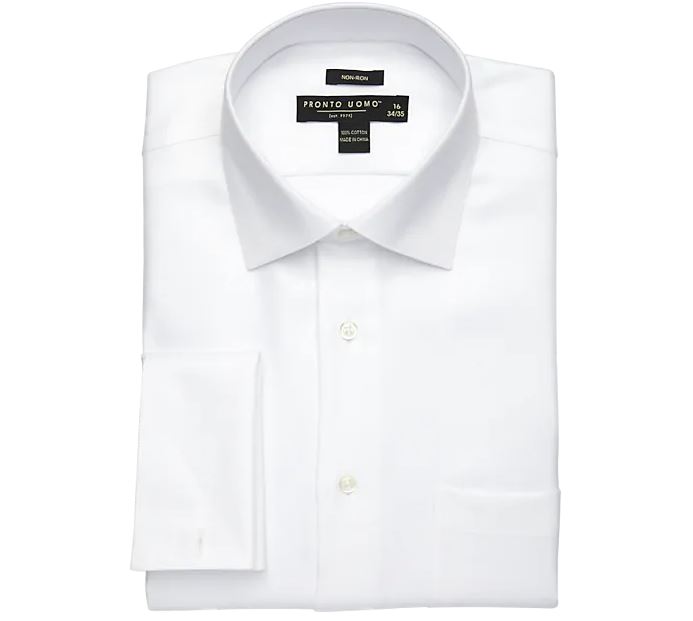Pronto Uomo White French Cuff Dress Shirt