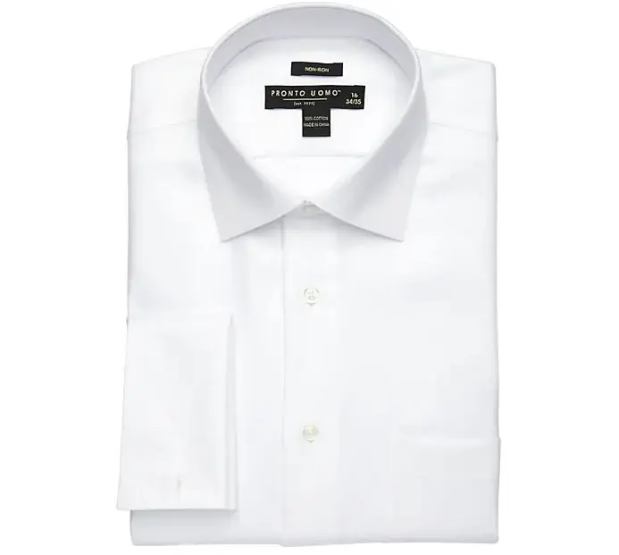 Pronto Uomo White French Cuff Dress Shirt