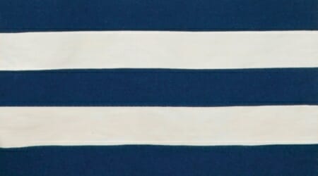 An example of a rugby stripe in navy and white.