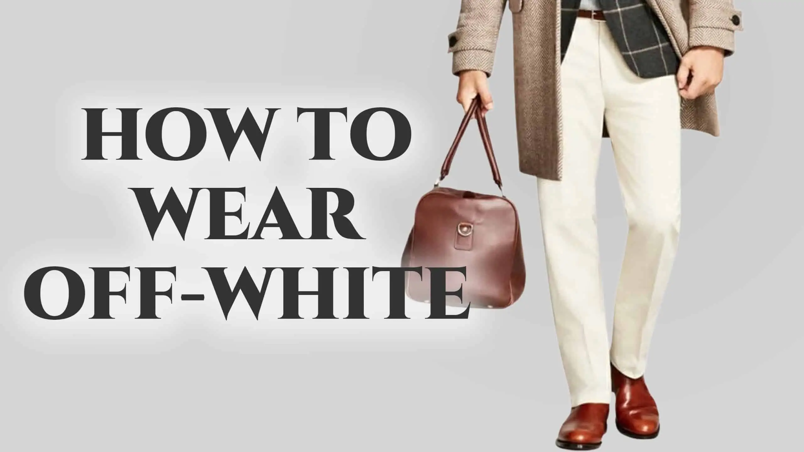 To Wear Off-White: Ivory, Cream And Stone In Menswear