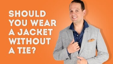 jacket without a tie