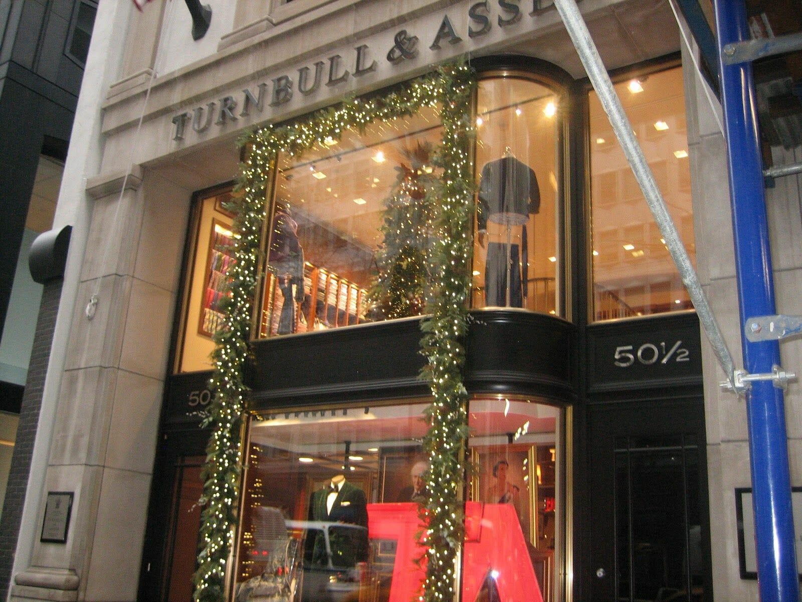 The New York City storefront of Turnbull & Asser.