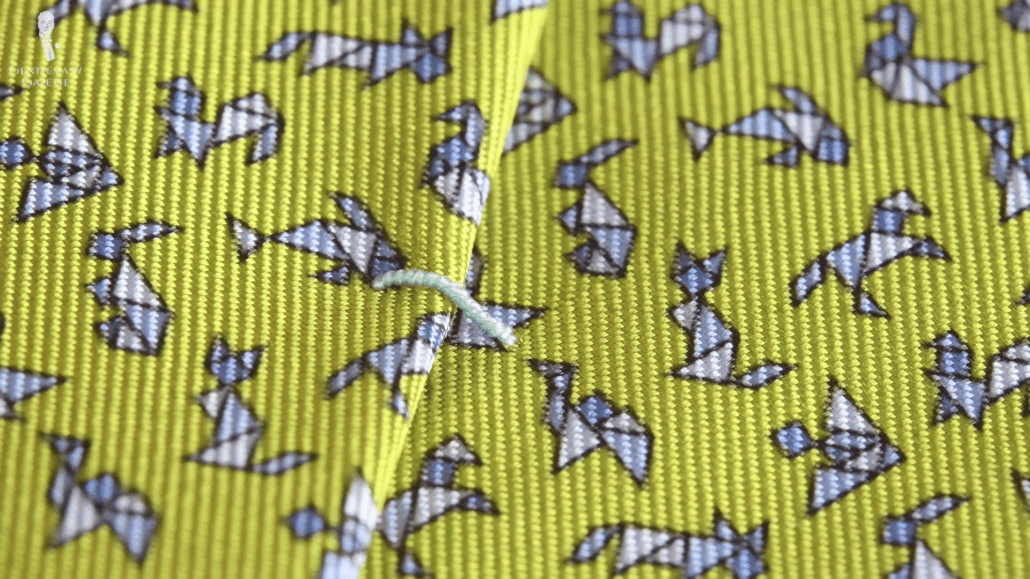 A closer look at an Hermes tie