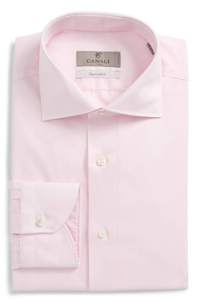 Canali pale pink dress shirt