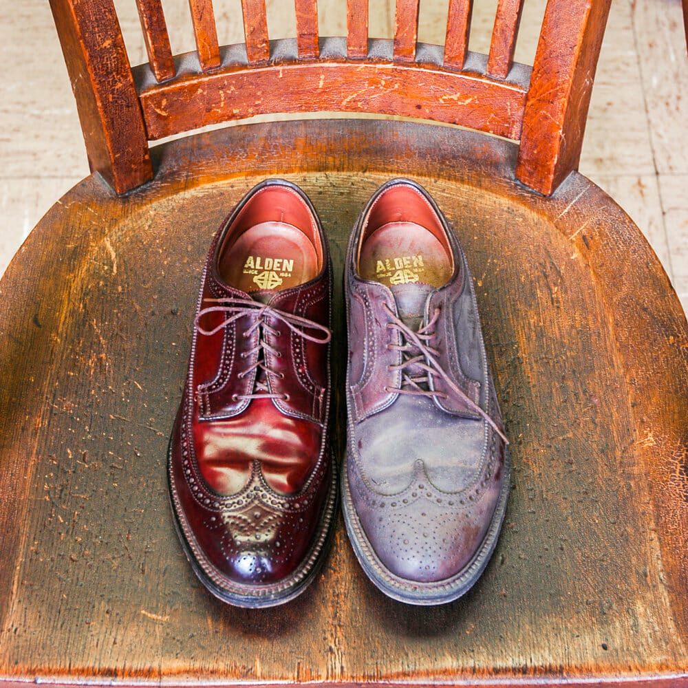 vintage shell cordovan shoes