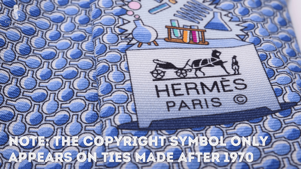 Stamped Hermes Paris logo