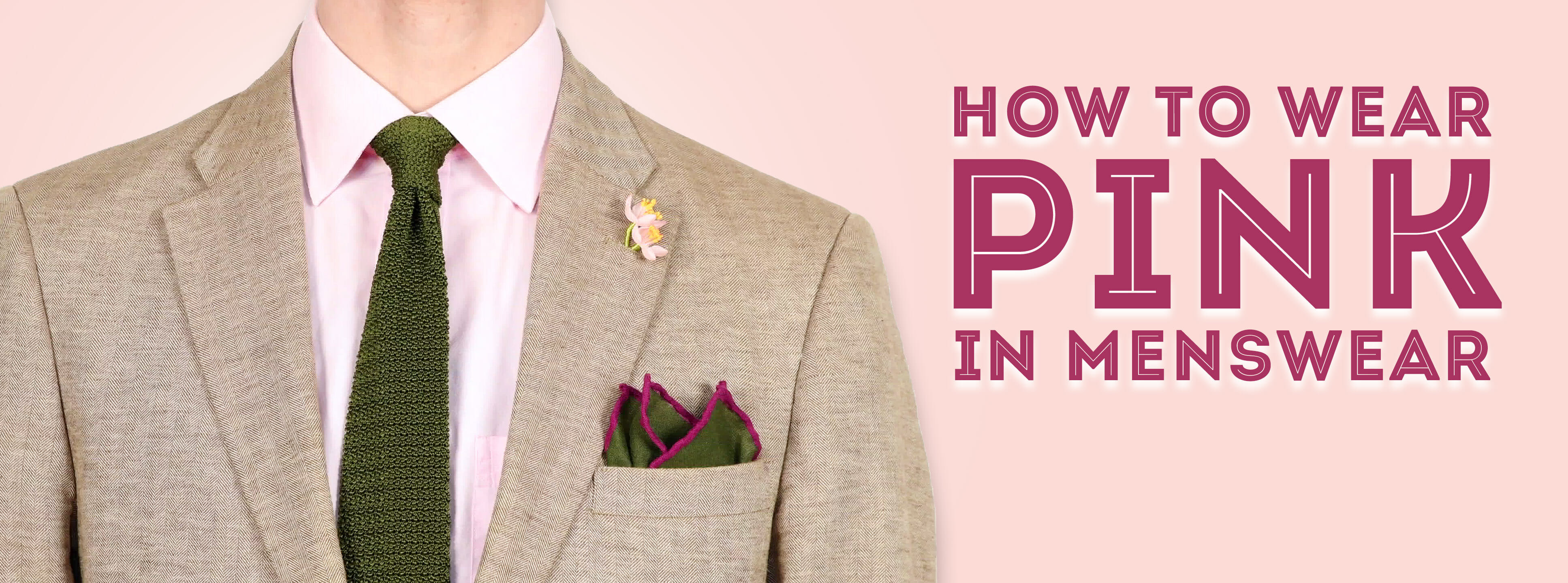 How to Wear Pink in Menswear 