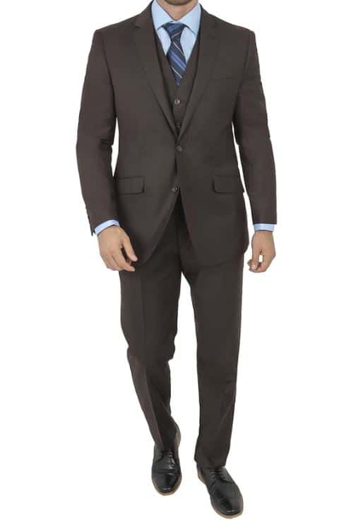 Pierce Brown charcoal brown suit