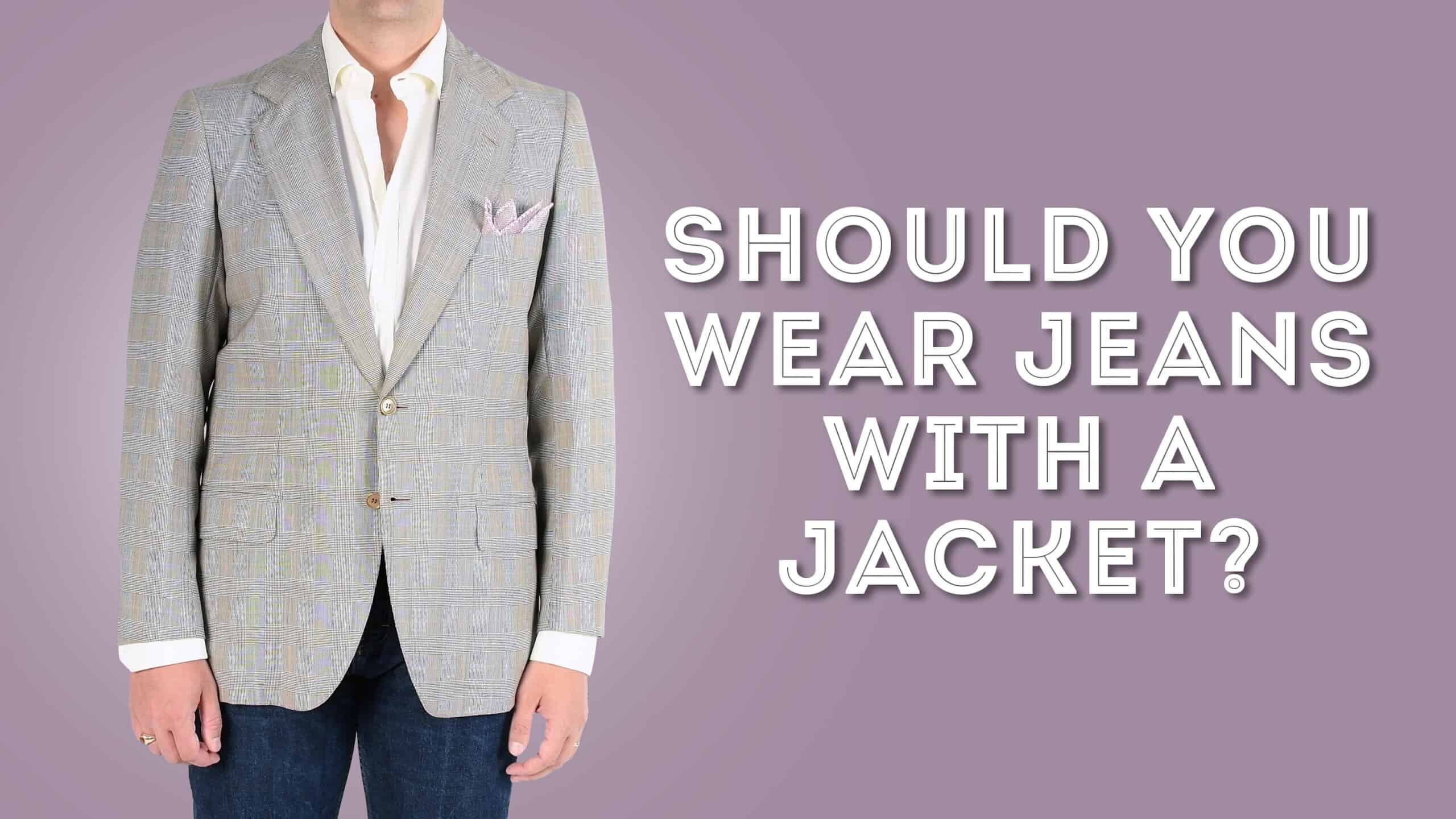 How To Wear A Blazer Jacket With Jeans | Matching Mens Blazers With Denim  Video - YouTube