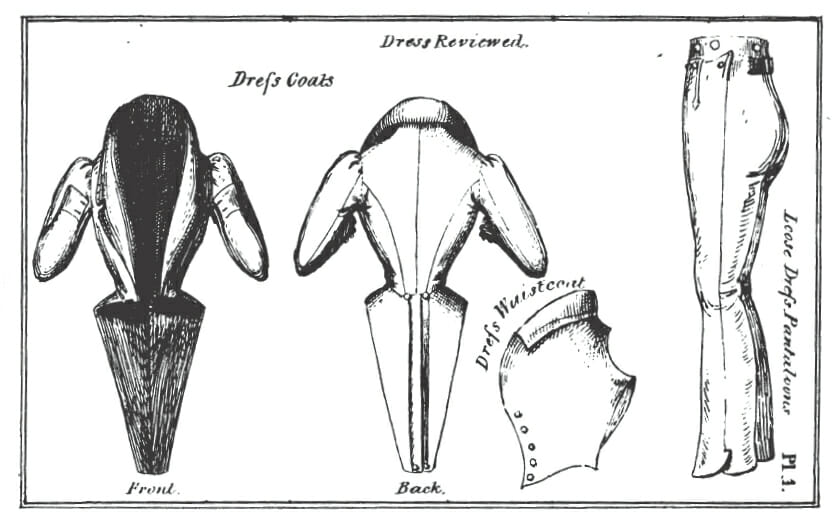 1830 English dress waistcoat.