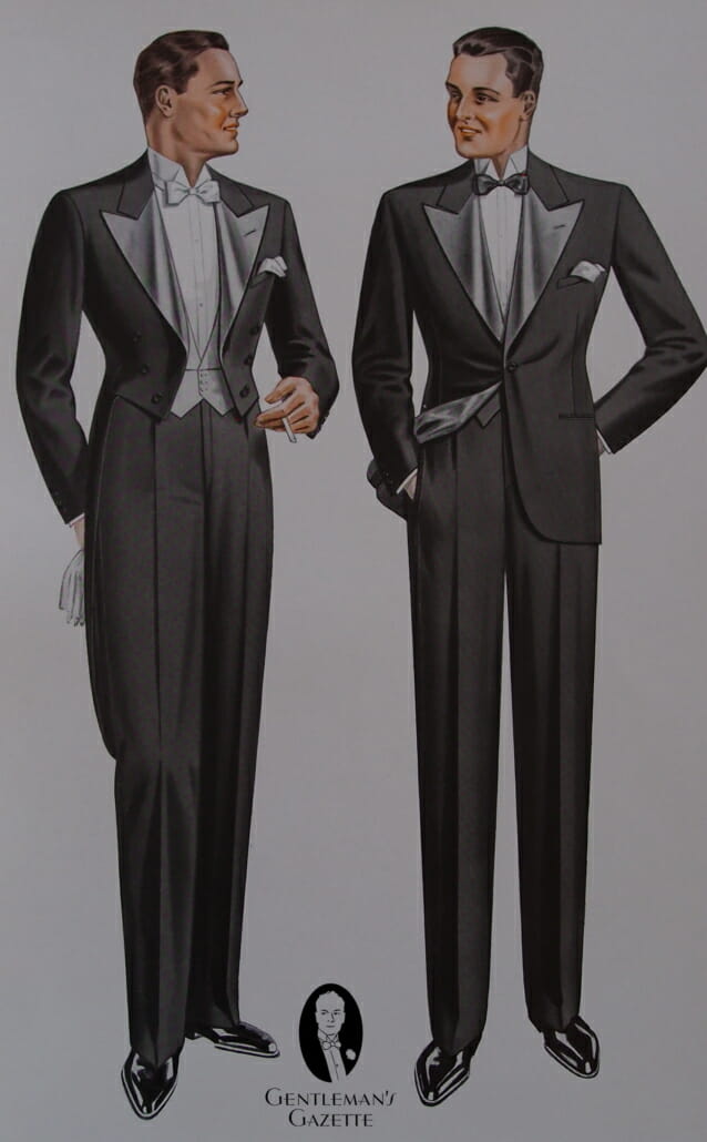 1934 London Style White Tie and Black Tie - full cut and formal